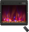Electric fireplace insert with remote control, 1500W, 8 flame colors, 5120 BTU, ideal for 1000 sq.ft coverage.