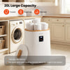 Large towel warmer with LED display, 18L capacity, ideal for quick heating of towels and blankets in the bathroom.