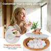 Large 18 L towel warmer with LED display, featuring an aromatherapy holder for a spa-like experience in your bathroom.