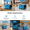 192 pint dehumidifier in blue with adjustable feet, ideal for crawl spaces and basements, featuring 3 modes and a 24h.