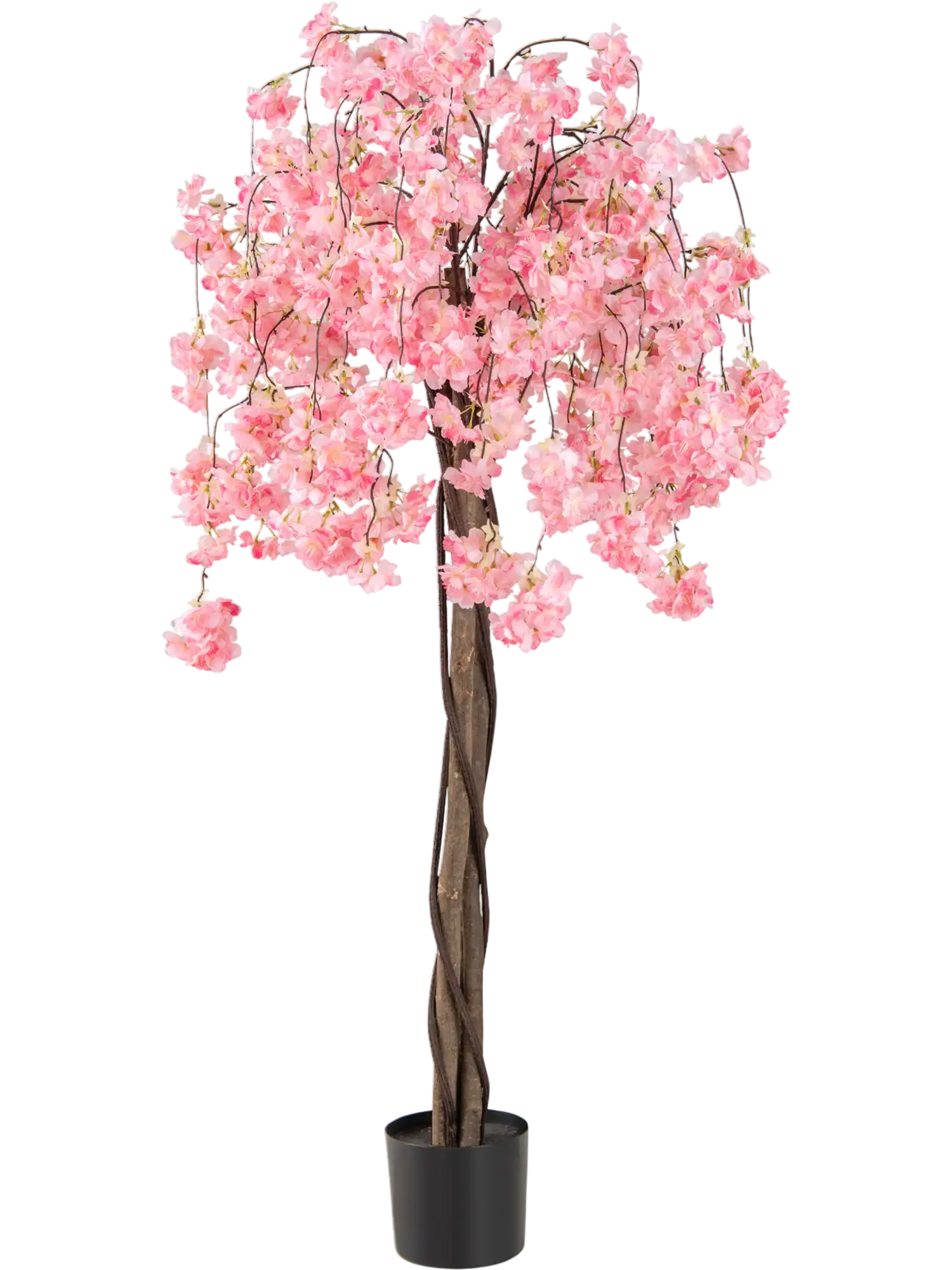 Costway 5.5' Tall Artificial Cherry Blossom Tree Pink/White Flowers 1 Pack 96818525 New