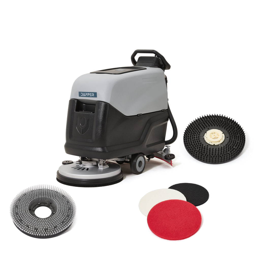 Walk Behind Floor Scrubber Machine 20" Brush, 31.5" Squeegee