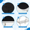 Non-slip and waterproof tabletop of the foldable dog grooming table, featuring safe round corners and aluminum alloy.