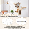 Wall-mounted cat tower with 4 layers, padded platforms, and natural sisal scratching surfaces for space-saving play.