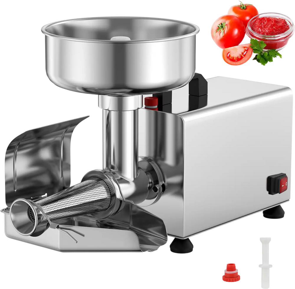 450W Electric Tomato Strainer Commercial Grade Food Mill Stainless Steel Sauce Maker