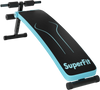 Adjustable blue folding weight bench for sit-ups, featuring ergonomic design and durable construction for versatile.