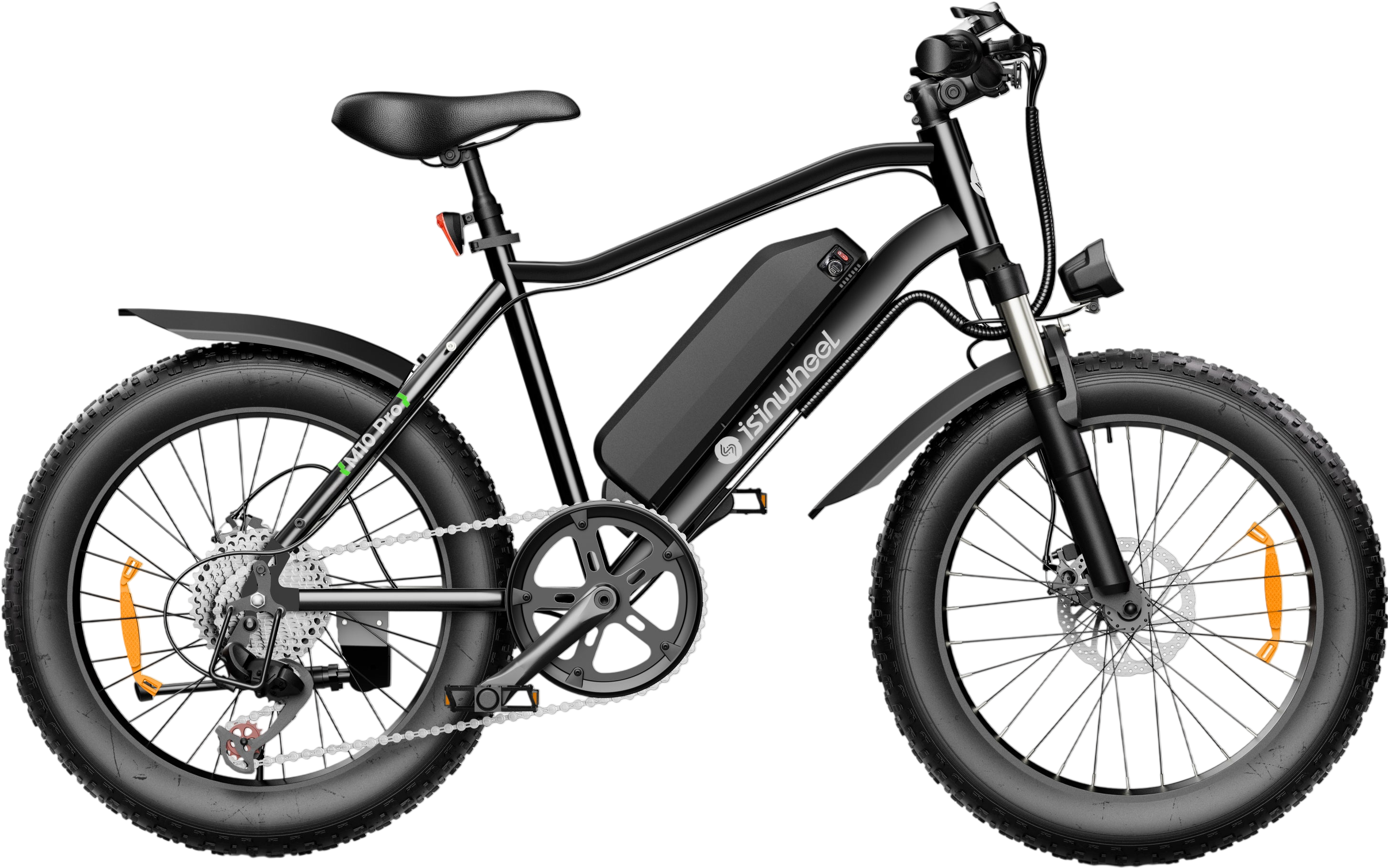 isinwheel M10 Pro Electric Bike 1000W 22 MPH 55 Mile Range 36V New