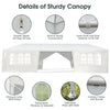Costway Tent 10' x 30' Outdoor Canopy with 6 Removable Sidewalls and 2 Doorways 30729165 New