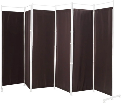 Costway 6' 6-Panel Room Divider Folding Privacy Screen Steel Support Base 40395716 New