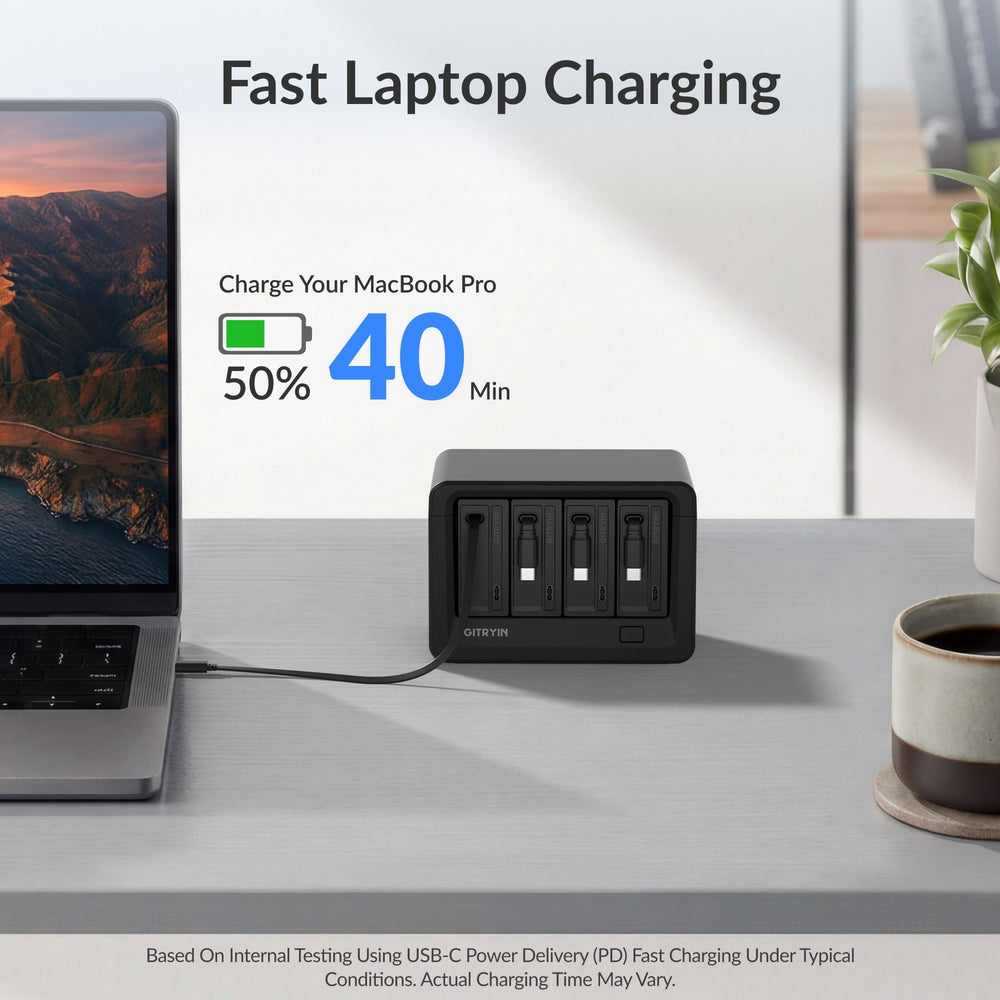 Giraffe Tools Desktop Charging Station 12-in-1 65W New