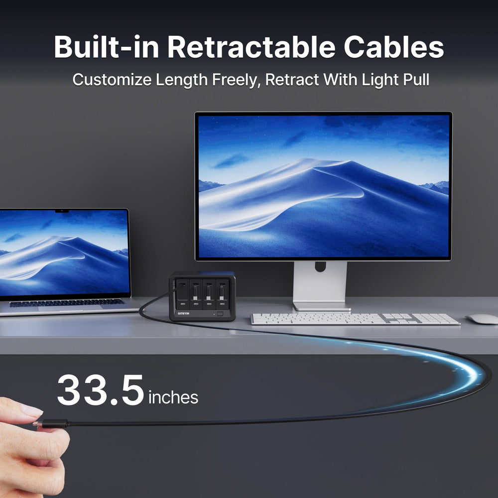 Giraffe Tools Desktop Charging Station 12-in-1 40W Cable Set New