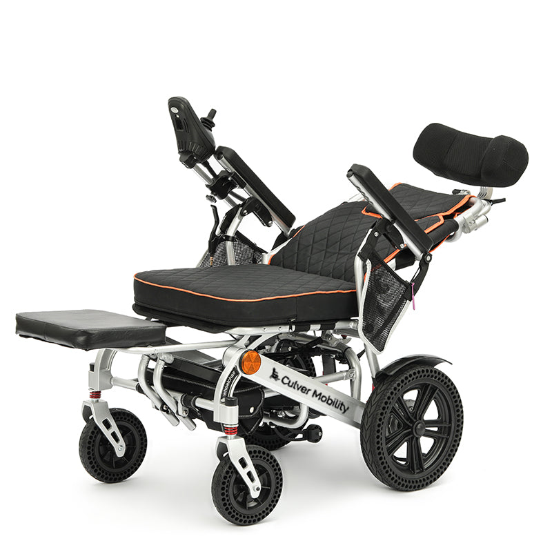Alton Culver Panther Electric Wheelchair Reclining Foldable All-Terrain 13 Mile Range 4 MPH 24V 500W New