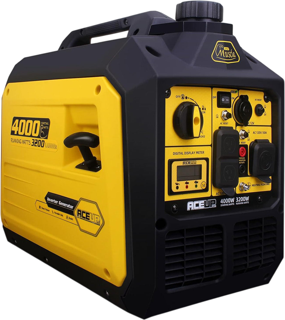 Aceup Energy AI4000S Inverter Generator 3200/4000W Gas Powered 30A Low THD Portable New
