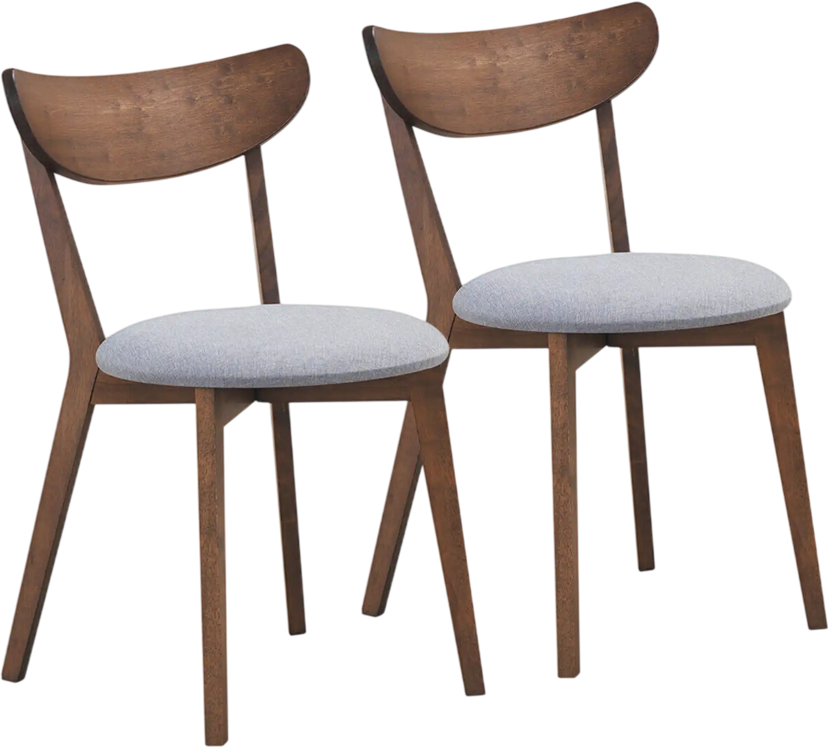 Costway Set of 2 Upholstered Curved Back Dining Side Chairs 06375198 New