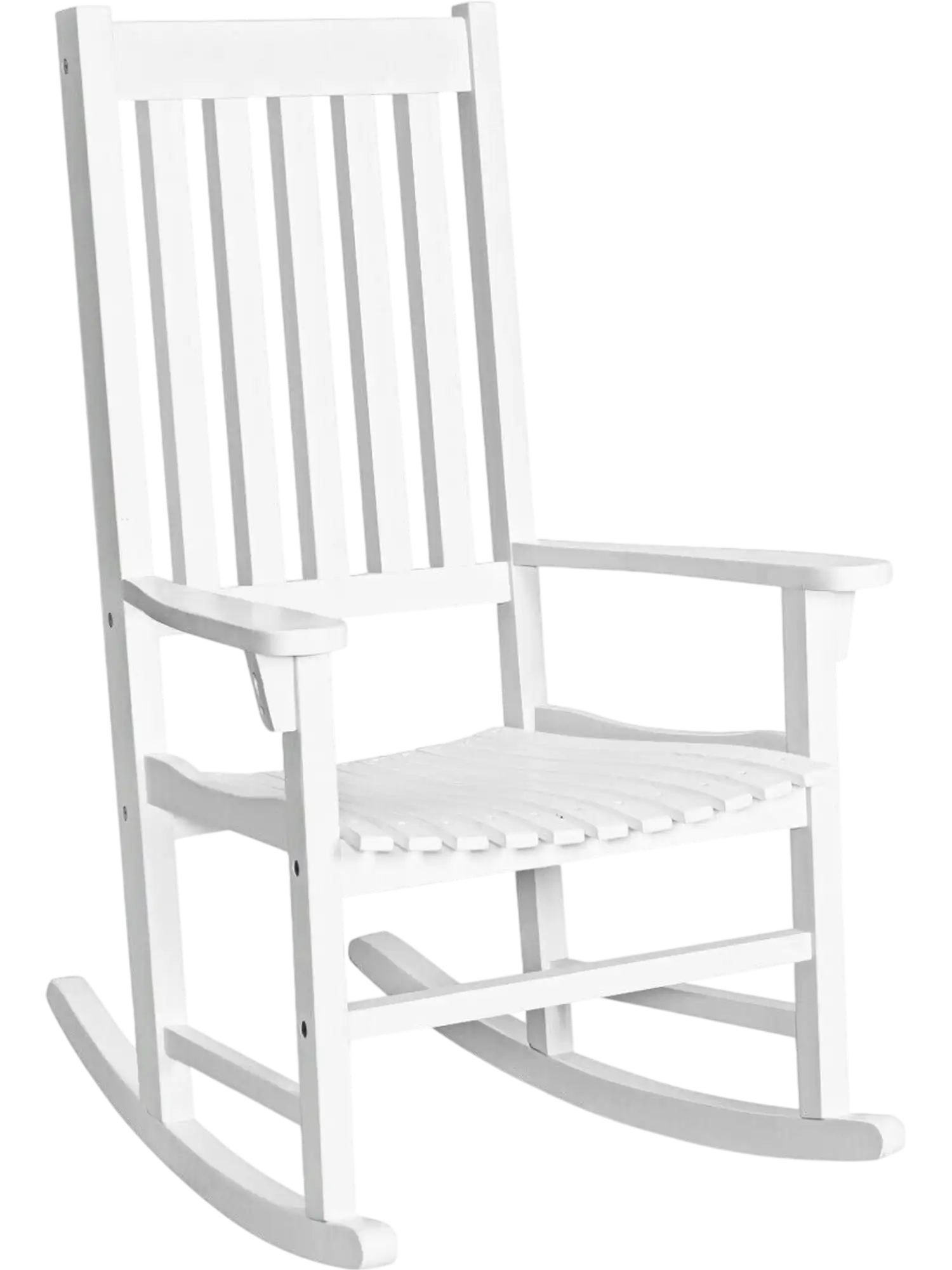 Costway Wooden High Back Indoor Outdoor Rocking Chair 26198570 New