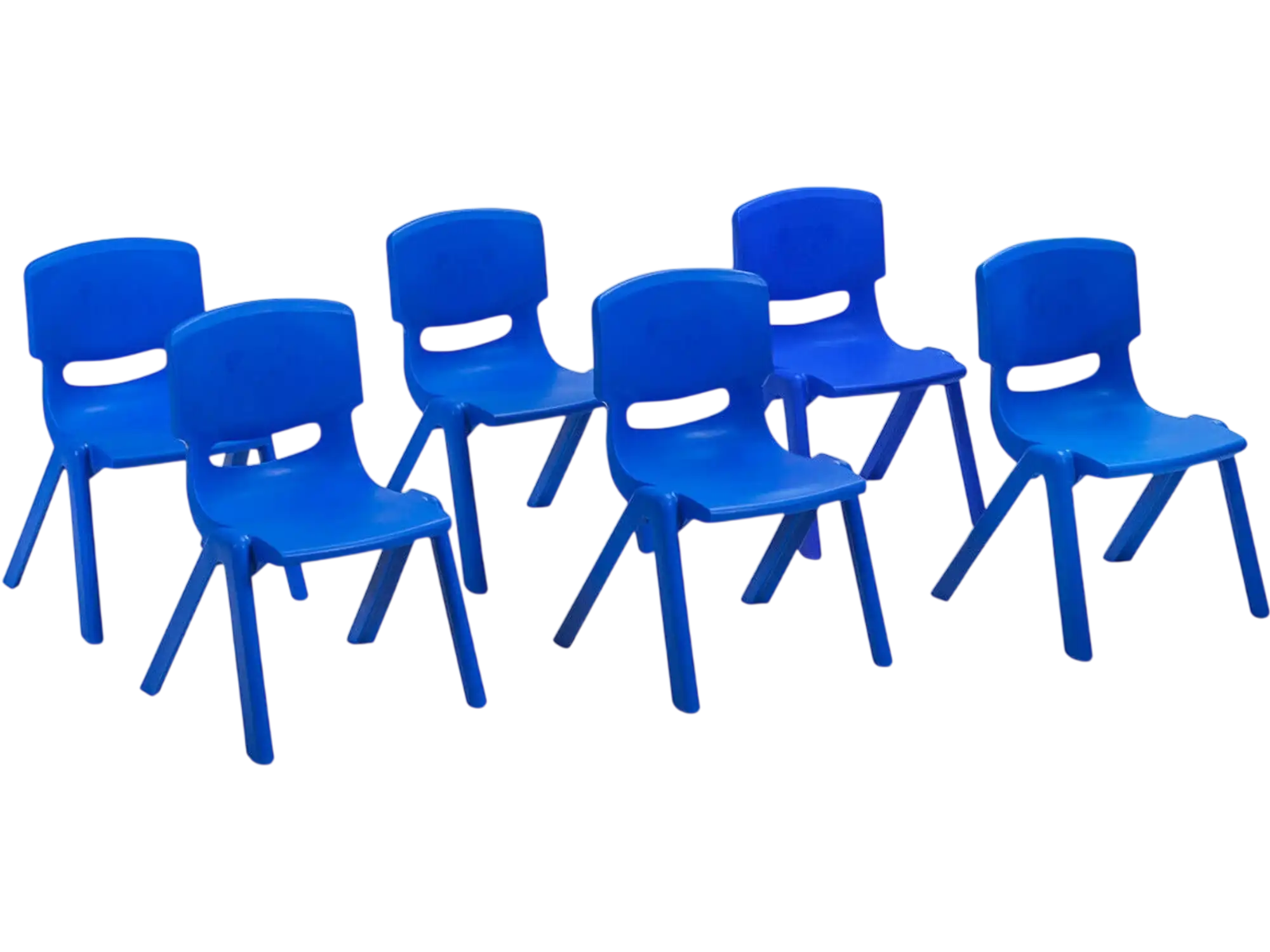 Costway Kids Plastic Stackable Classroom Chairs 6-Pack 94306527 New