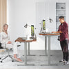  Electric Height Adjustable Standing Desk with Memory Controller-Brown - Gallery View 1 of 10