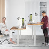  Electric Height Adjustable Standing Desk with Memory Controller-Coffee - Gallery View 1 of 10