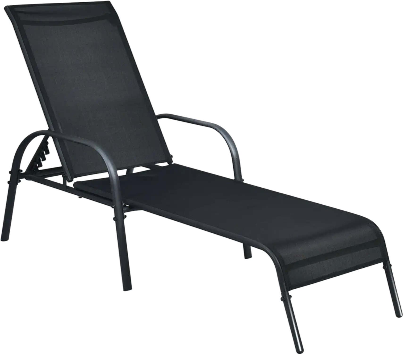 Costway Adjustable Folding Patio Chaise Lounge Chair with Backrest 95238167 New