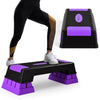 Aerobic Exercise Stepper Trainer with Adjustable Height 5"-7"-9"-Purple - Gallery View 1 of 9