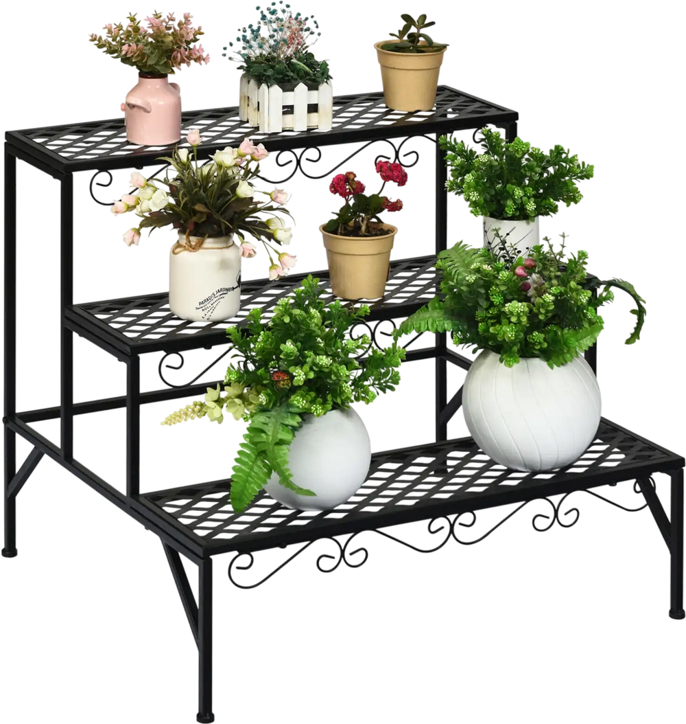 3 Tiers Metal Decorative Plant Stand