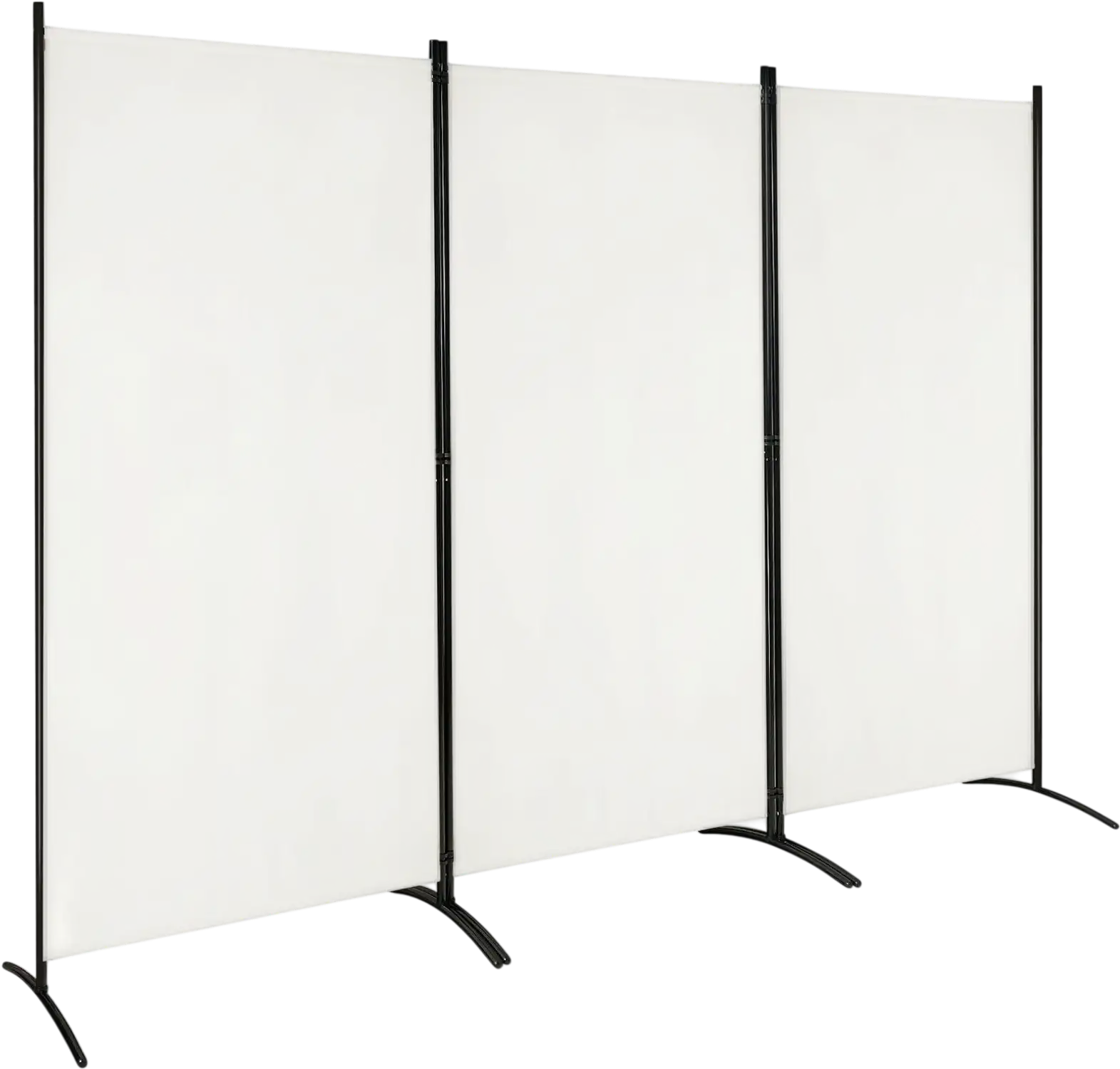 Costway 6' 3-Panel Room Divider Folding Screen Steel Base 17256809 New