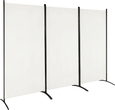 Costway 6' 3-Panel Room Divider Folding Screen Steel Base 17256809 New
