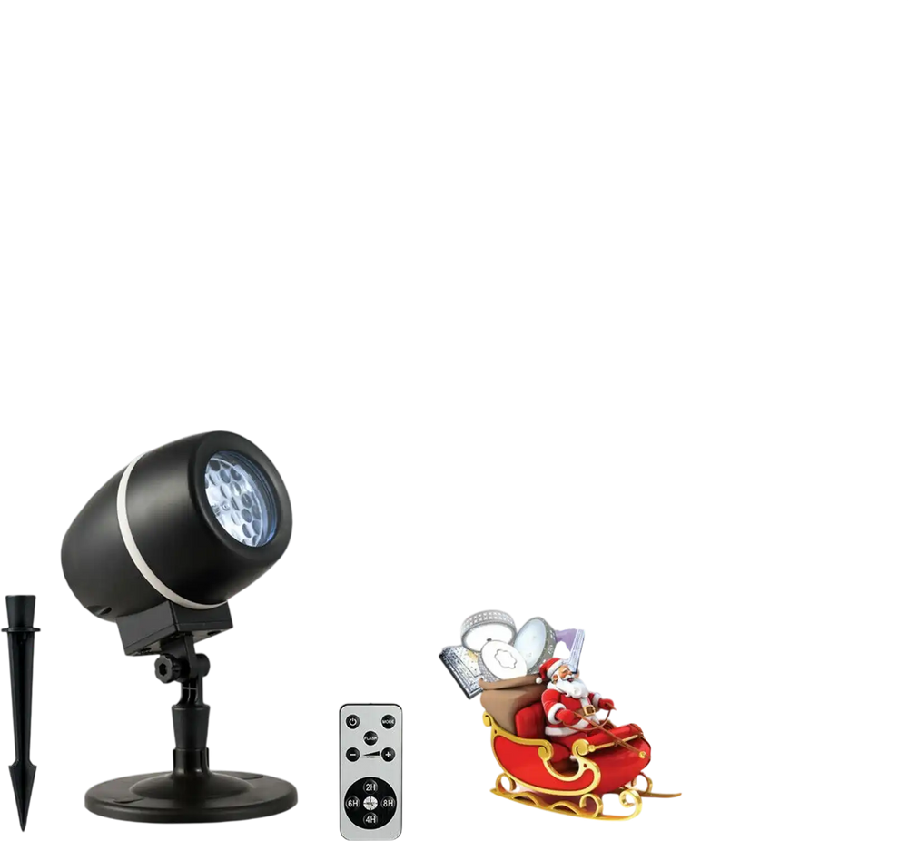 Outdoor Waterproof Christmas Snowflake LED Projector Lights with Remote Control