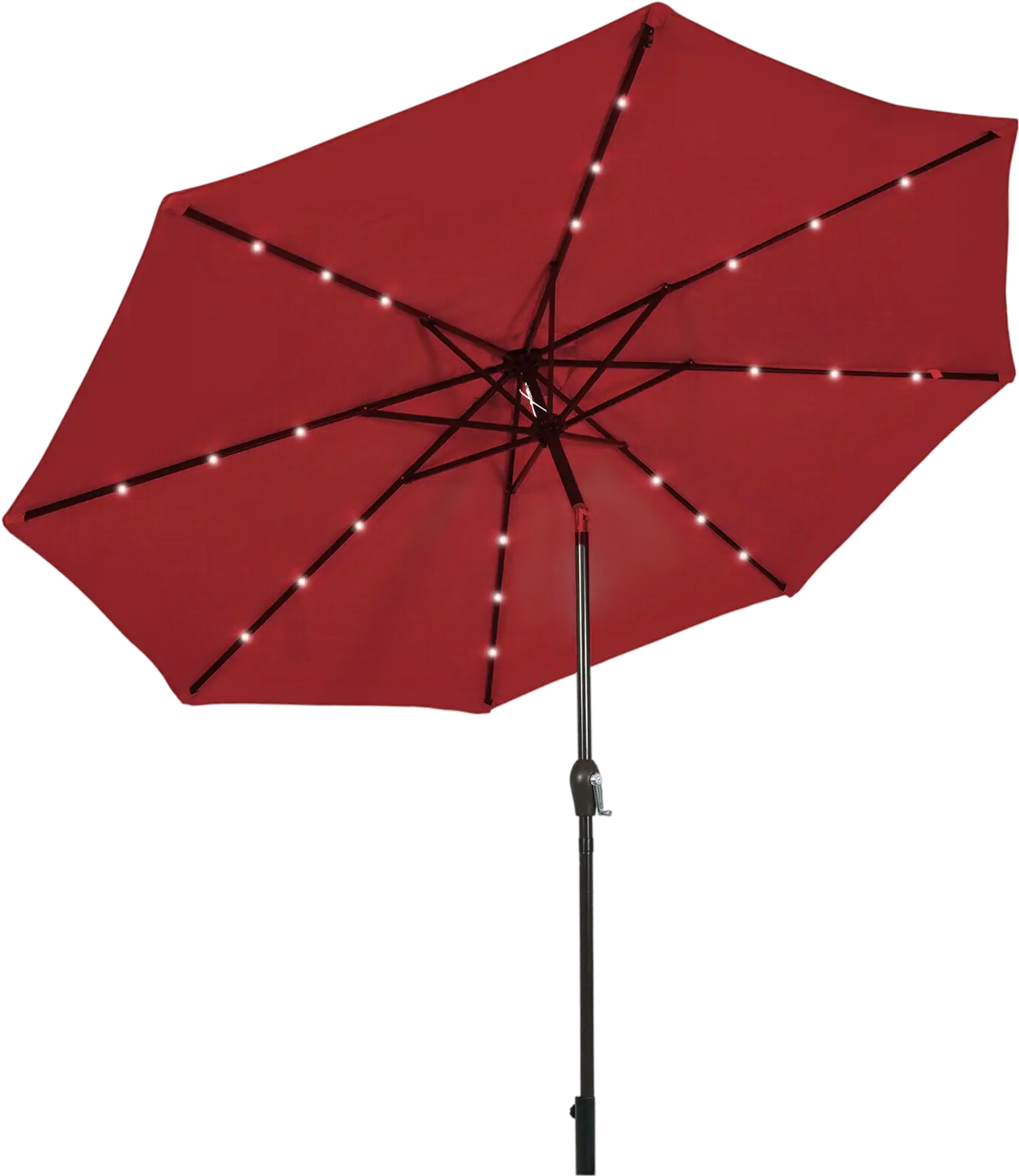 Costway 10' Patio Umbrella w/ Solar LED Lights 13250497 New