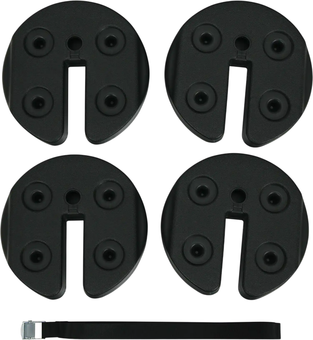 Set of 4 Canopy Weights 20lbs Weight Plate Kit with No-Pinch Design