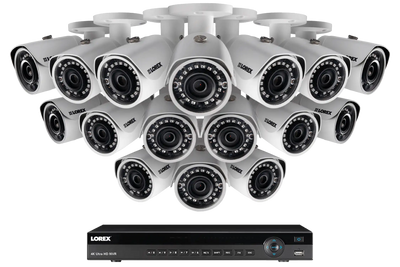 Lorex LN10804-1616W 16 Camera 16 Channel 4MP IP Outdoor Surveillance Security System New
