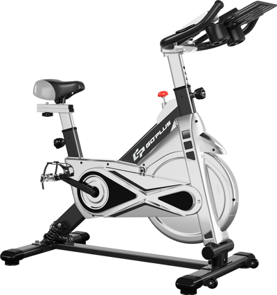 Costway Stationary Exercise Bike Silent Belt Adjustable with Electronic Display New