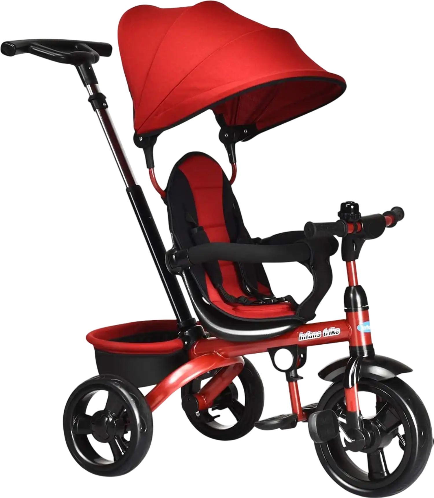 Costway 4-in-1 Kids Tricycle Adjustable Push Handle 09387241 New