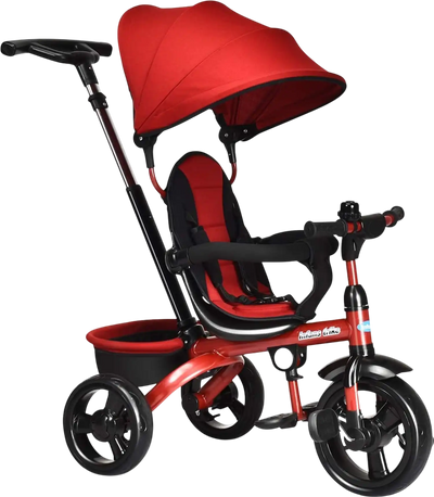 Costway 4-in-1 Kids Tricycle Adjustable Push Handle 09387241 New