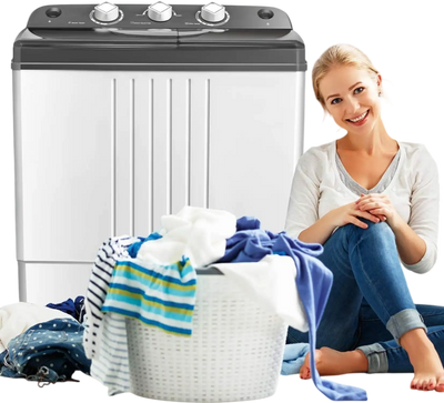Costway Portable Twin Tub Washing Machine Dorm Apartment 93881307 New