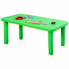 Bright green kids portable plastic activity table for learning, playing, and eating, perfect for playrooms and schools.