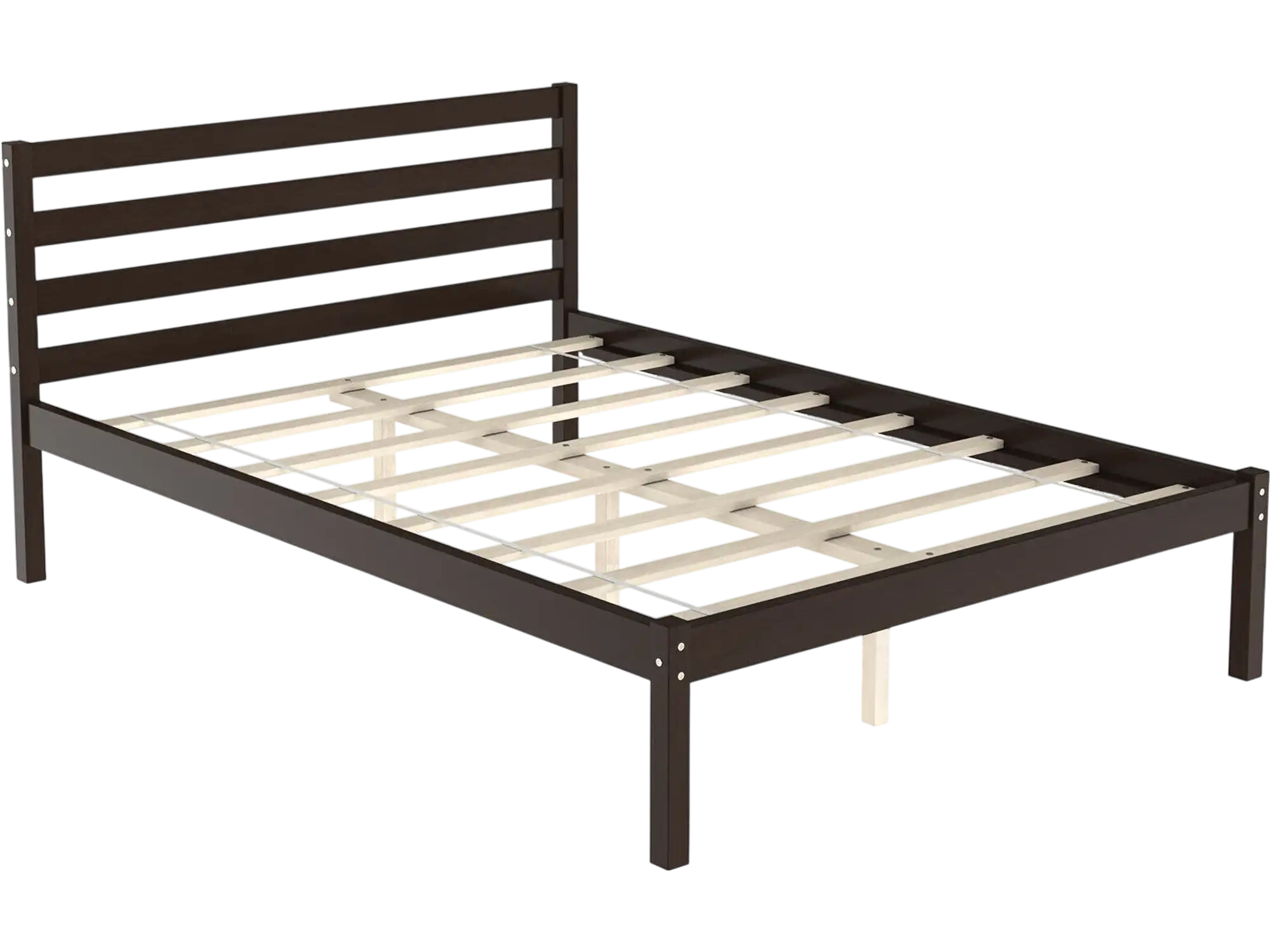 Costway Modern Twin Bed Frame Wooden Headboard Plywood Slat Support 54670321 New