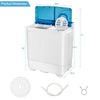 Costway Semi-Automatic Washer Dryer Machine Portable with Built-in Drain Pump New