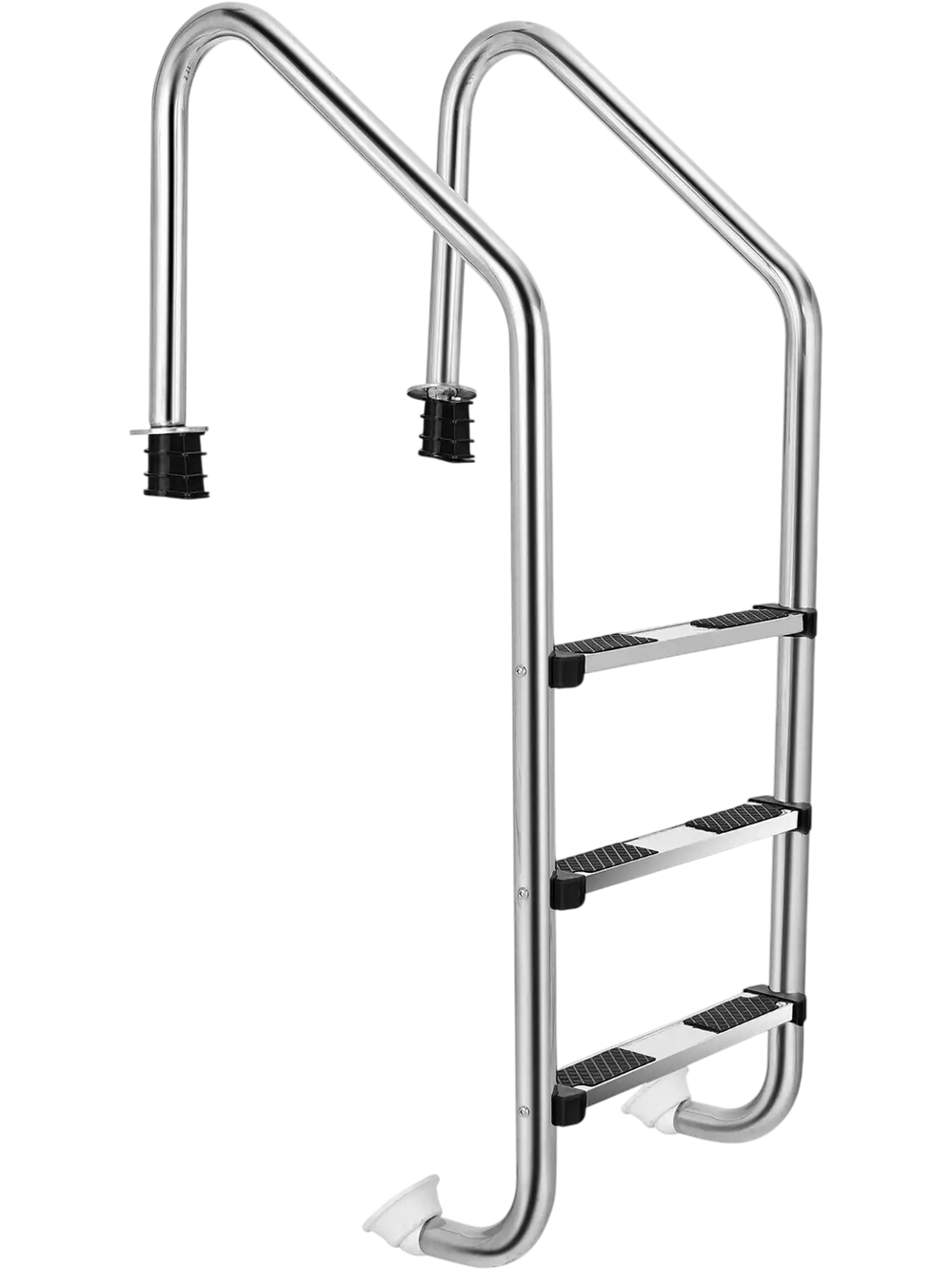 3-Step Stainless Steel Swimming Pool Ladder with Anti-Slip Step
