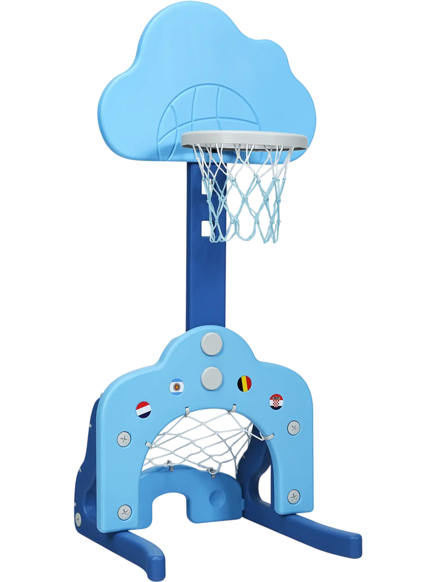 Costway 3-in-1 Kids Adjustable Basketball Hoop Set w/ Balls 91623807 New