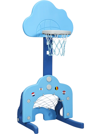 Costway 3-in-1 Kids Adjustable Basketball Hoop Set w/ Balls 91623807 New