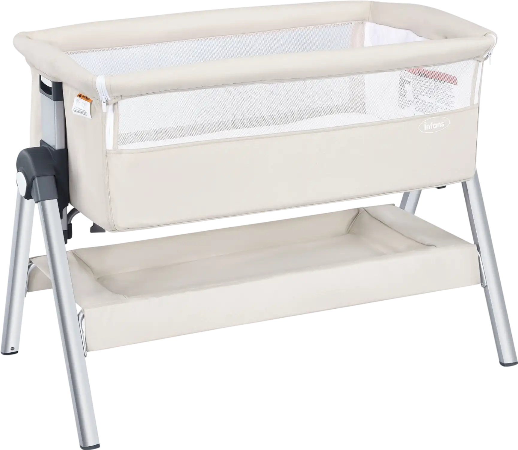Costway Portable Baby Bedside Sleeper Adjustable Height Angles 81324975 New