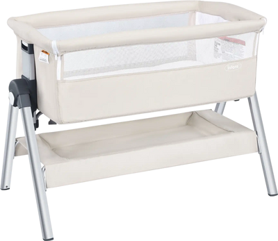 Costway Portable Baby Bedside Sleeper Adjustable Height Angles 81324975 New