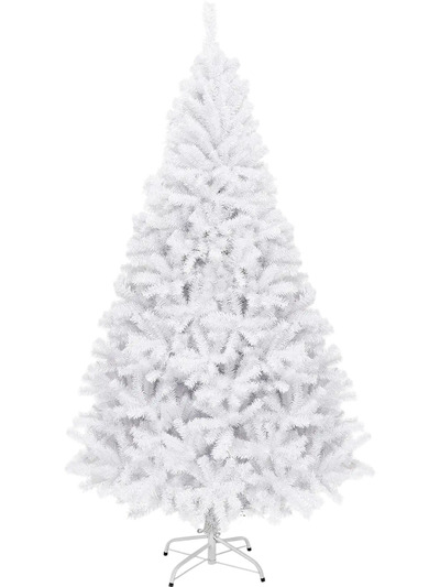 Costway White Christmas Tree w/ Metal Stand 98506247 New
