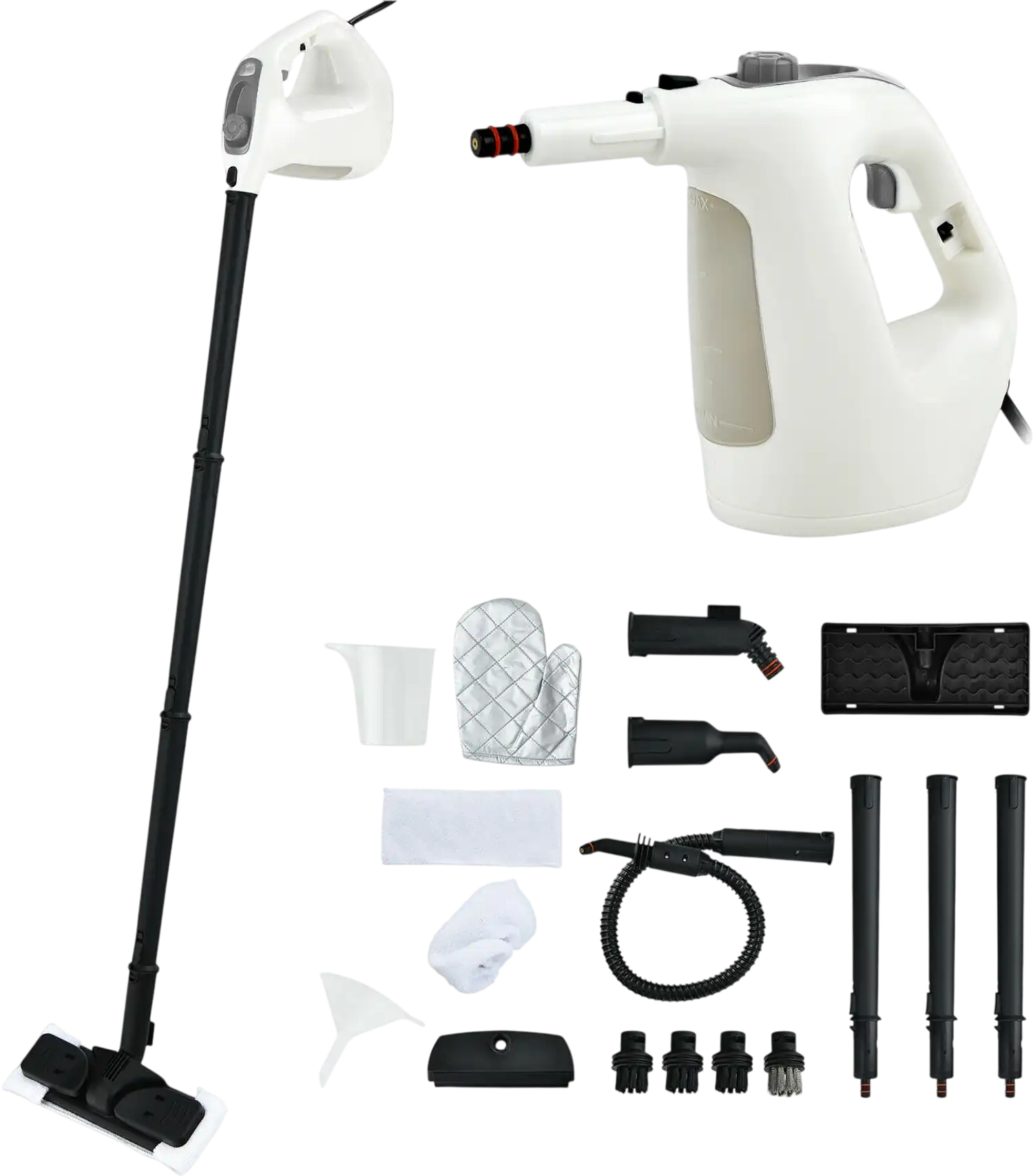 Costway 1400W Multipurpose Pressurized Steam Cleaner 17-Piece Accessories 97506184 New