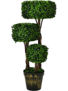 36 Inch Artificial Boxwood Topiary UV Protected Indoor Outdoor Tree