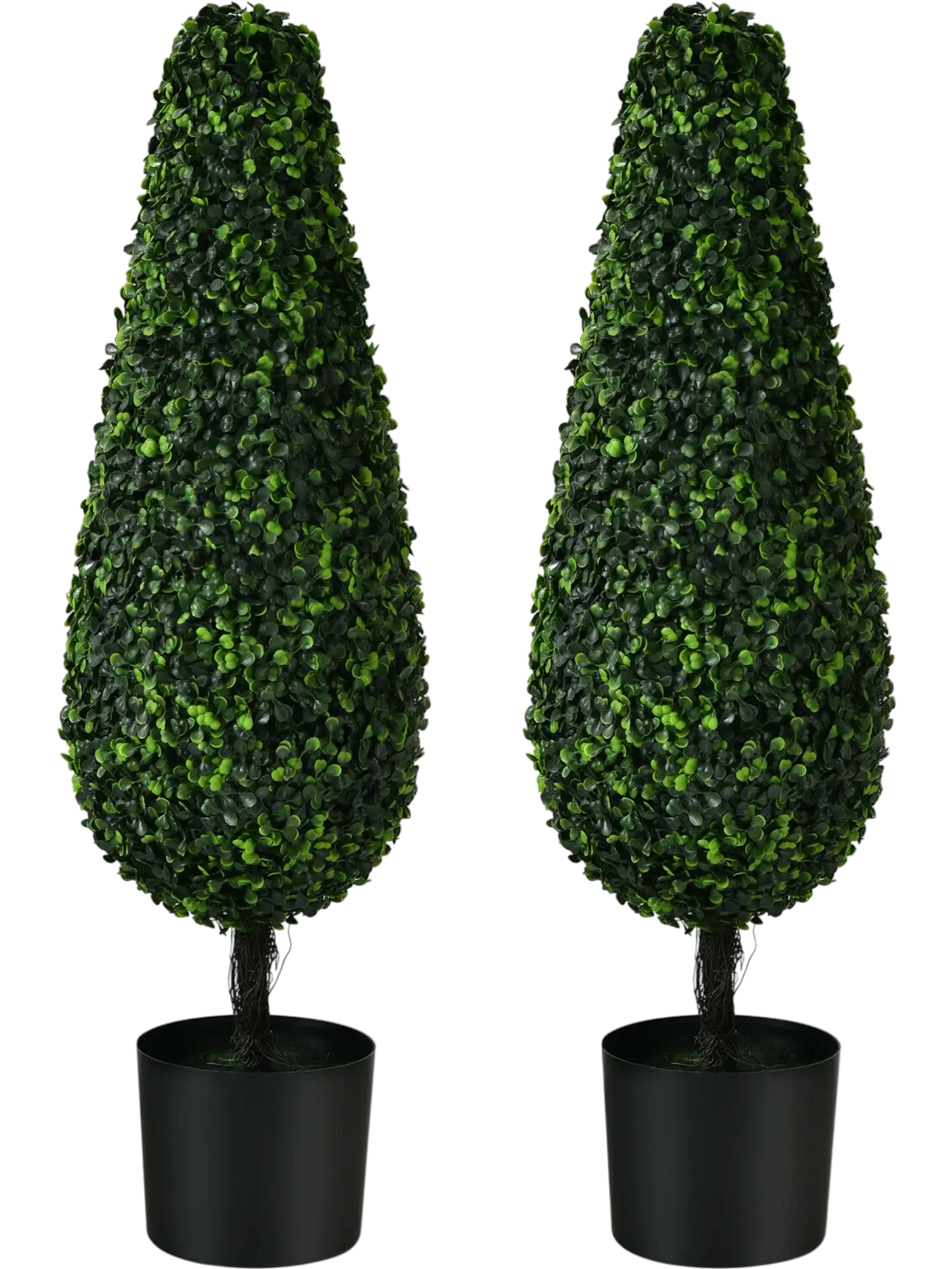 Costway 2 Pack 3' Artificial Tower Topiary Trees UV Resistant Indoor Outdoor 63028974 New