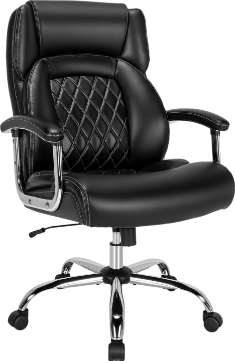 Costway Office Chair Height Adjustable Big and Tall with Metal Base 500 lbs Capacity New