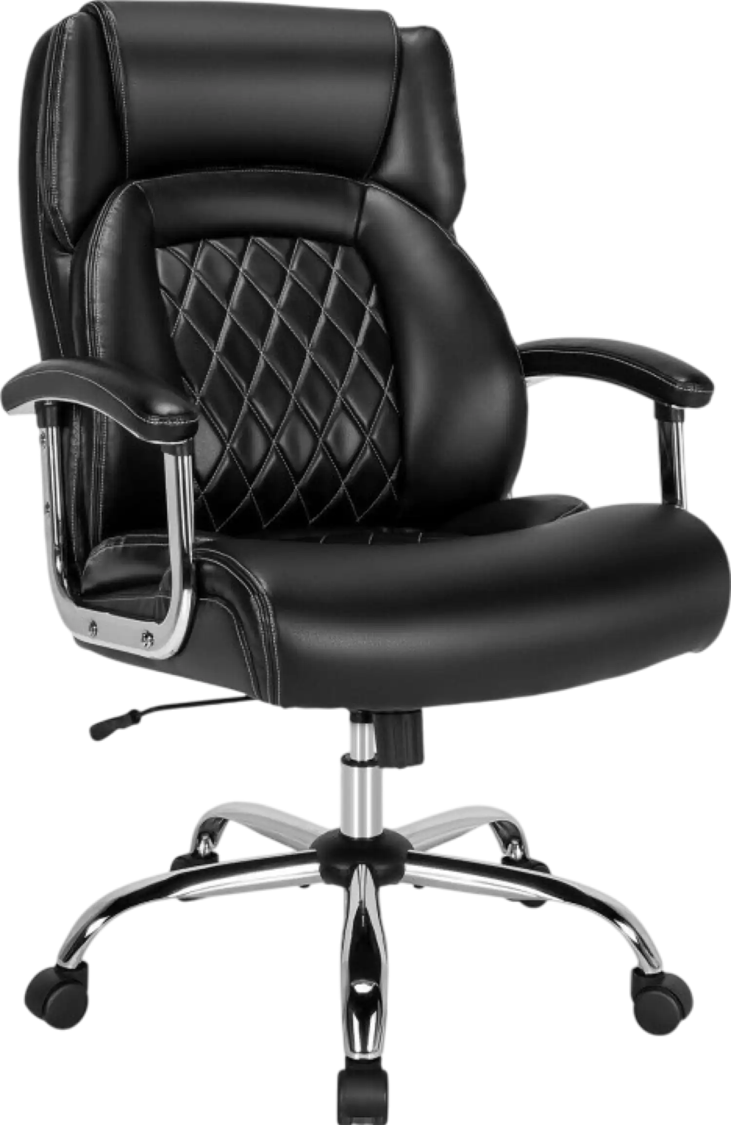 Costway Office Chair Height Adjustable Big and Tall with Metal Base 500 lbs Capacity New