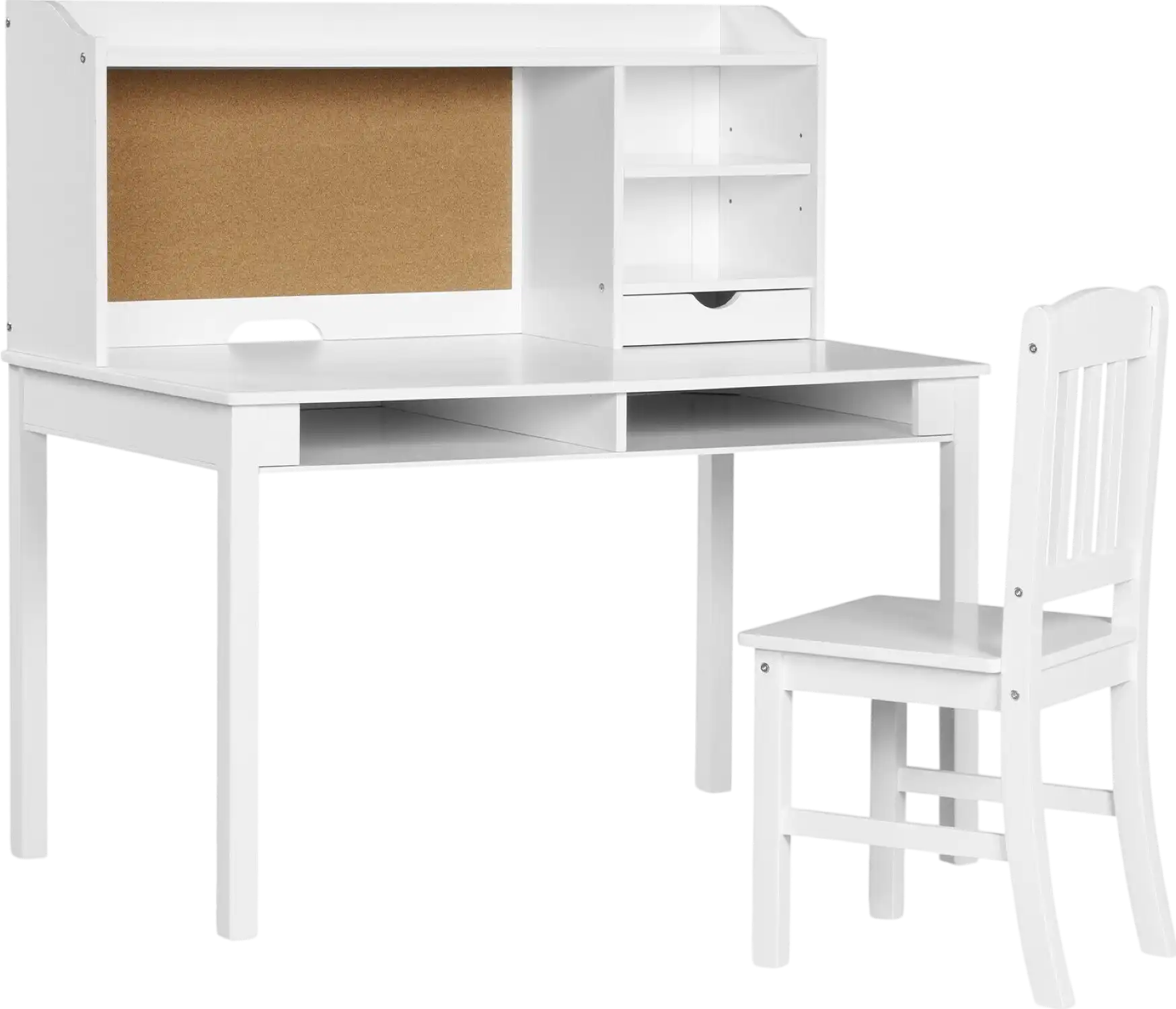 Costway Kids Desk and Chair Set Writing Desk with Hutch and Bookshelves New